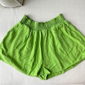 Linen High Waisted Shorts